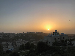Sonnenuntergang in Ramallah